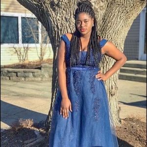 Women’s Double V-Neck Prom/Evening Gown